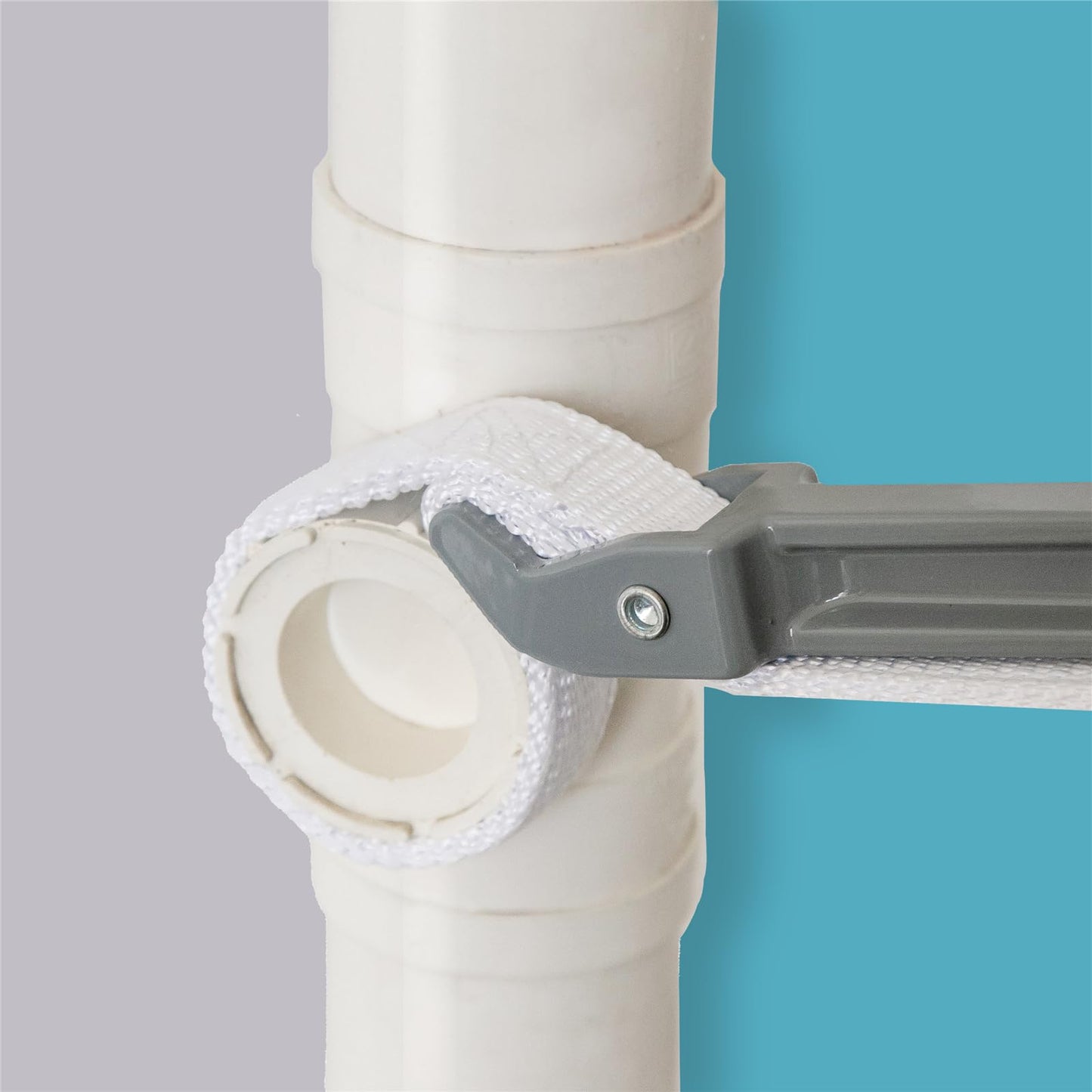 HOMEGOAL 12 Inch Handle Strap Wrench, Adjustable Anti-sliding Pipe Wrench, Oil Filter Strap Wrench, Double Layered Thickened Nylon Strap (Grey)