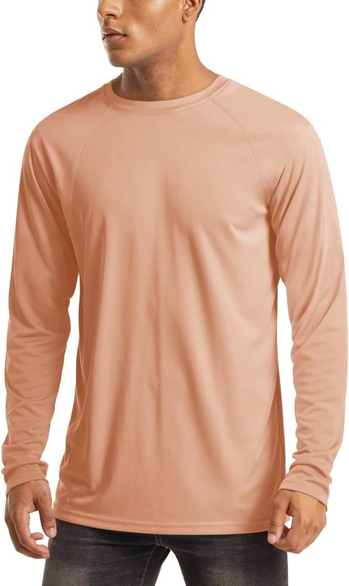 MAGCOMSEN Men's Athletic Long Sleeve Shirt - UPF 50+ UV Sun Protection for Hiking & Running