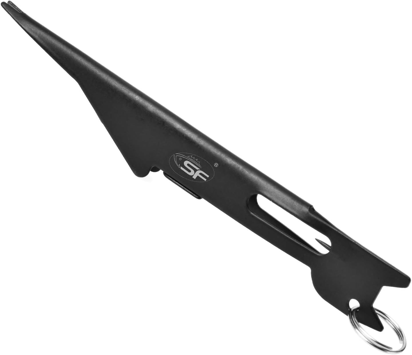 SF 3-In-1 Fly Fishing Nipper - Versatile Line Cutter & Knot Tying Tool | Black
