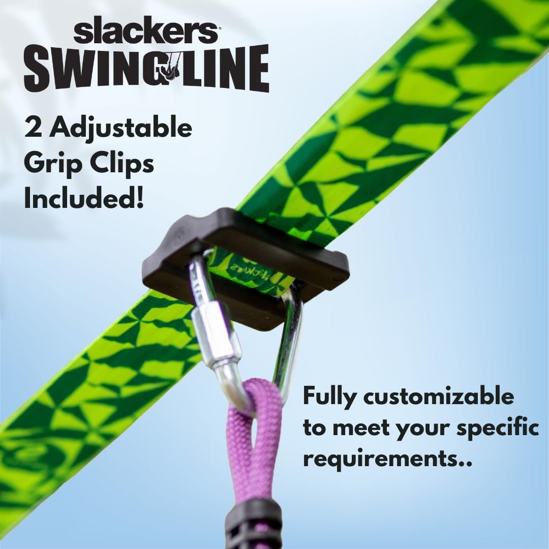 Slackers Tree Swing Line Kit - Transform Your Yard into a Fun Swing Set - Ideal for Ages 3+