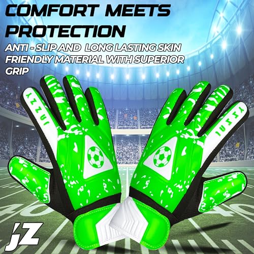 Youth Soccer Goalkeeper Gloves with Double Wrist Protection