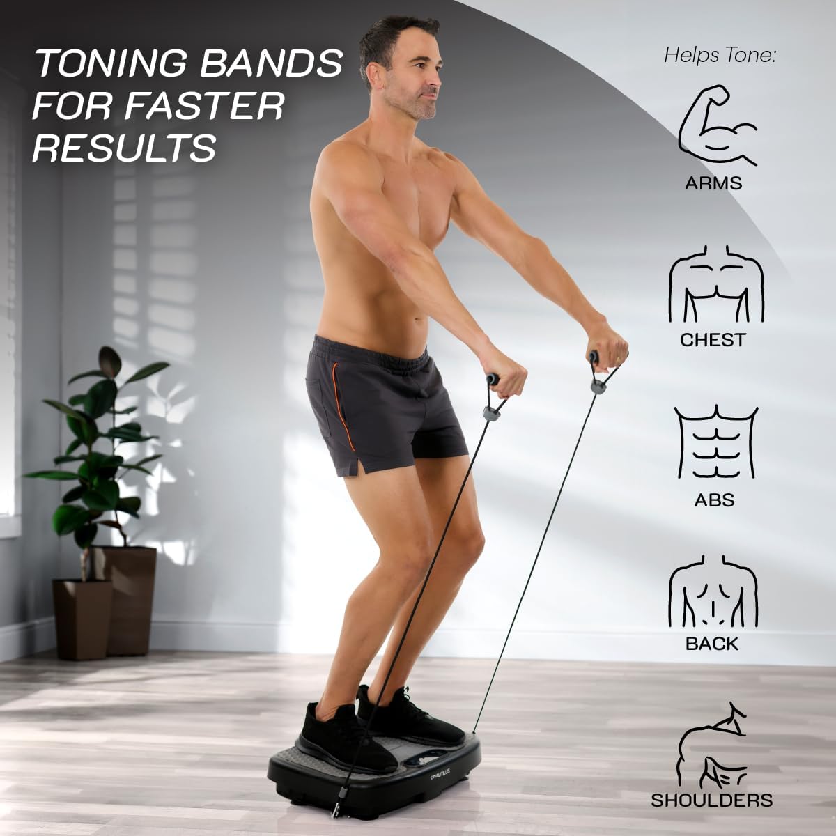 Nautilus Vibratone Pro Vibration Plate - Full Body Workout Machine for Muscle Activation & Fat Loss