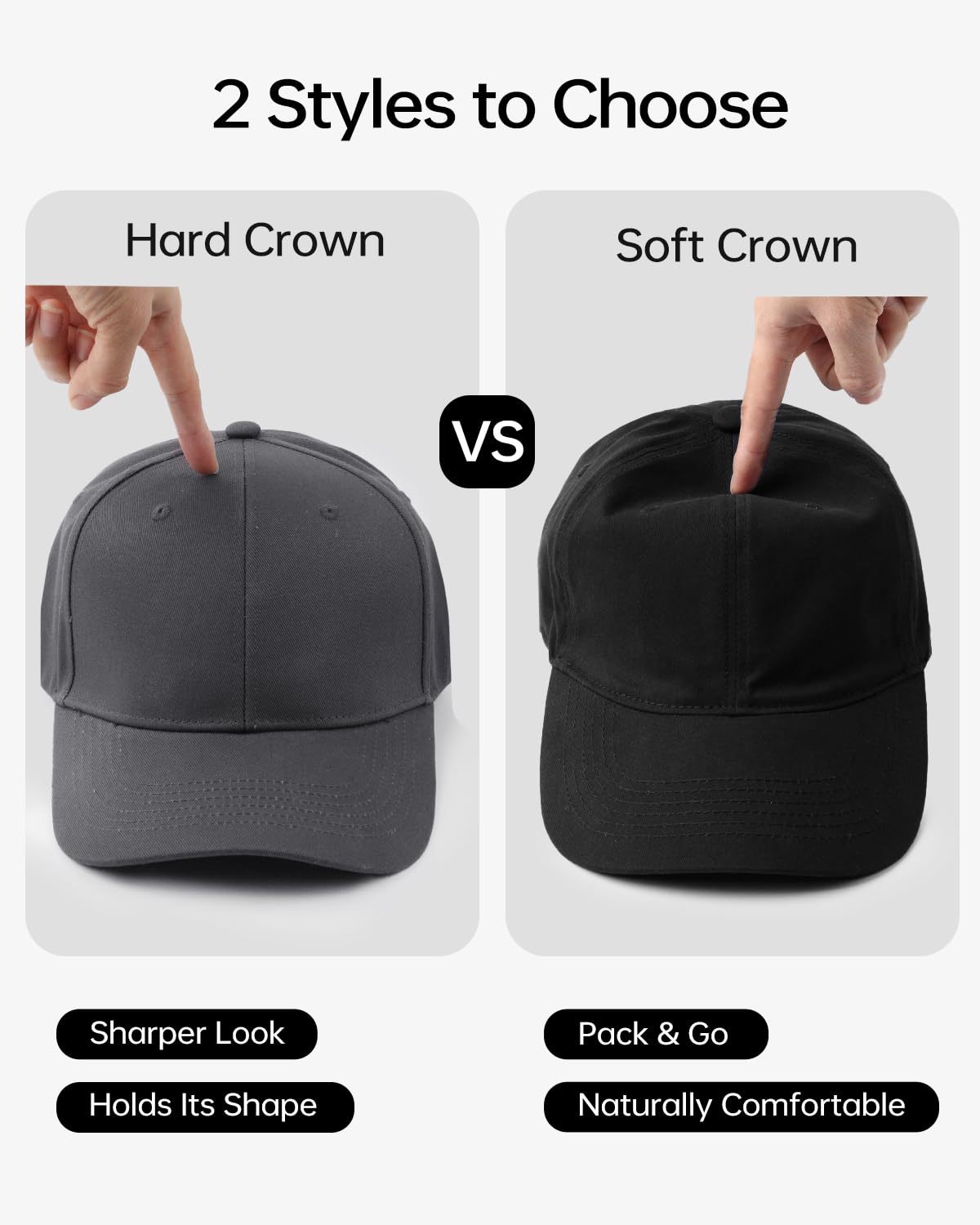 Zylioo Oversize XXL Men's Athletic Baseball Fitted Cap,Extra Large Tennis Cap for Big Heads,Deep Crown Cap for Women