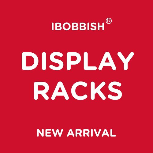 iBobbish Premium Trophy Display Shelf - Sturdy 16-Inch Metal Shelf with Hooks for Medals | Large Bamboo Design