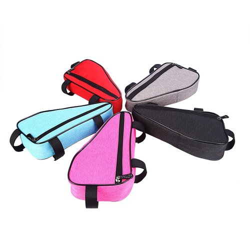 LILYXIN Triangle Bike Bag - Front Frame Triangle Bag, Cycling Accessory, Large Capacity, Portable Pouch (Blue)