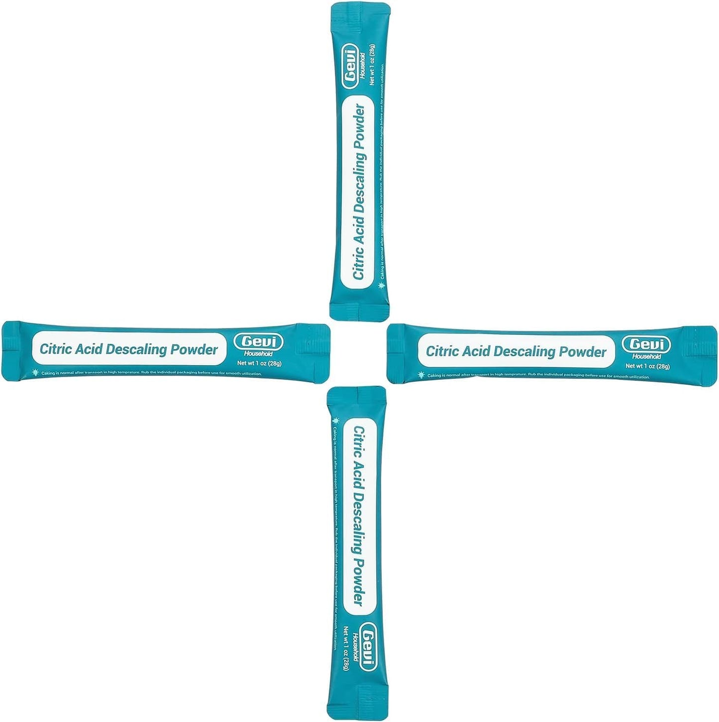 Gevi Ice Maker Cleaning Tablet 4 Uses, Individual Packed for Each Tablet, Organic Citric Acid Cleaner for Universal Ice Machines (4 Uses)