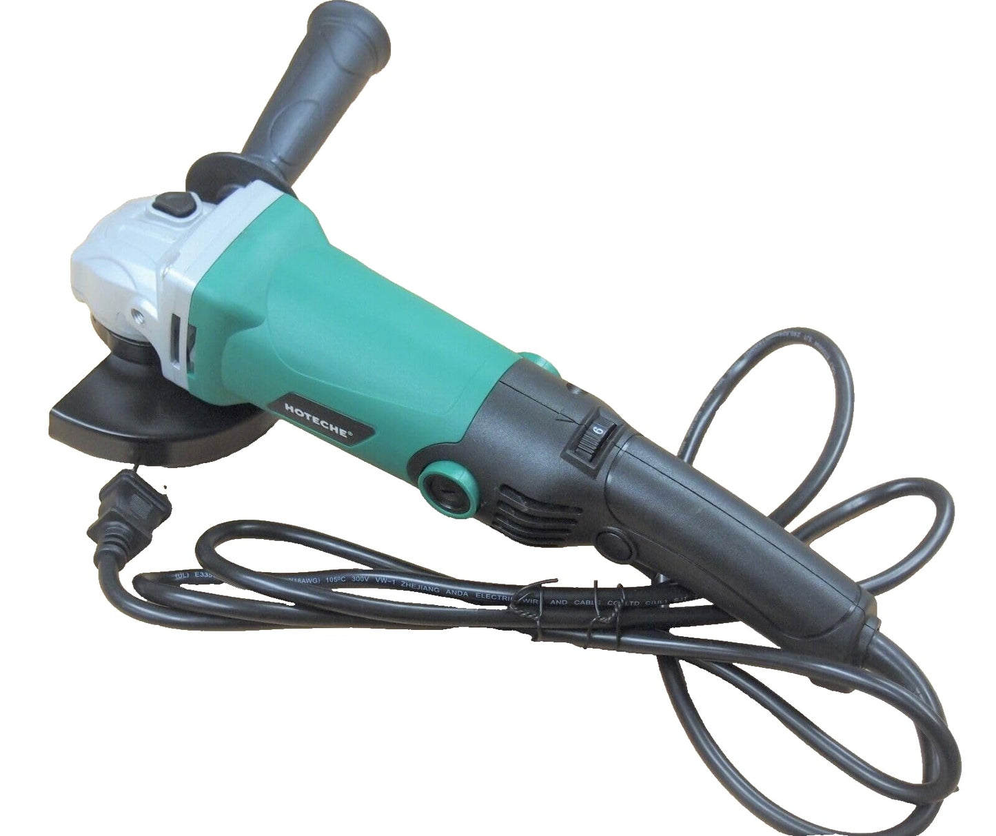 Hoteche 4-1/2" Electric Variable Speed Angle Grinder Trigger Grip Long Handle 950w