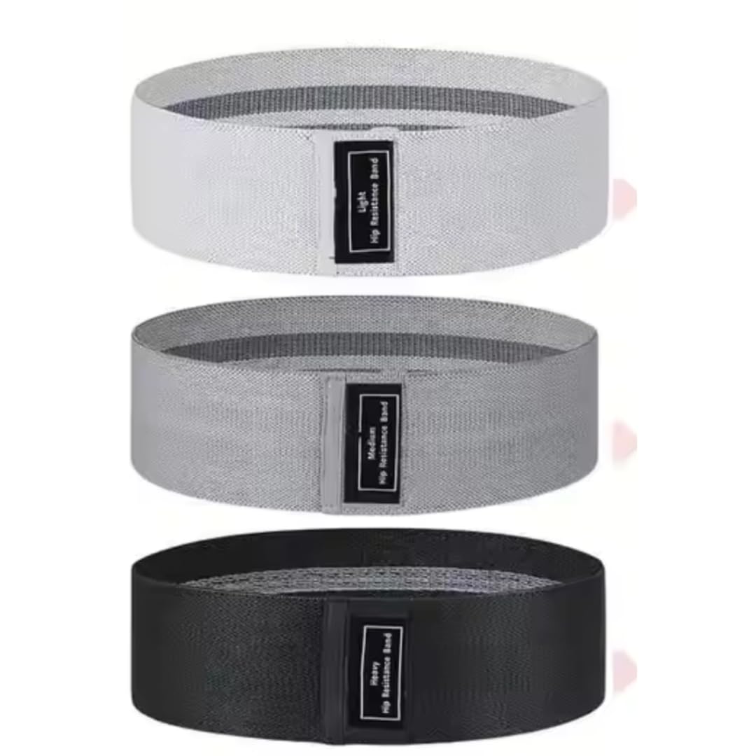Fabric Booty Bands | Exercise Band for Legs and Butt | Fabric Resistance | Hip Resistance Bands with Workout Guide and Carry | Strength | Rehab | BioSync360 |