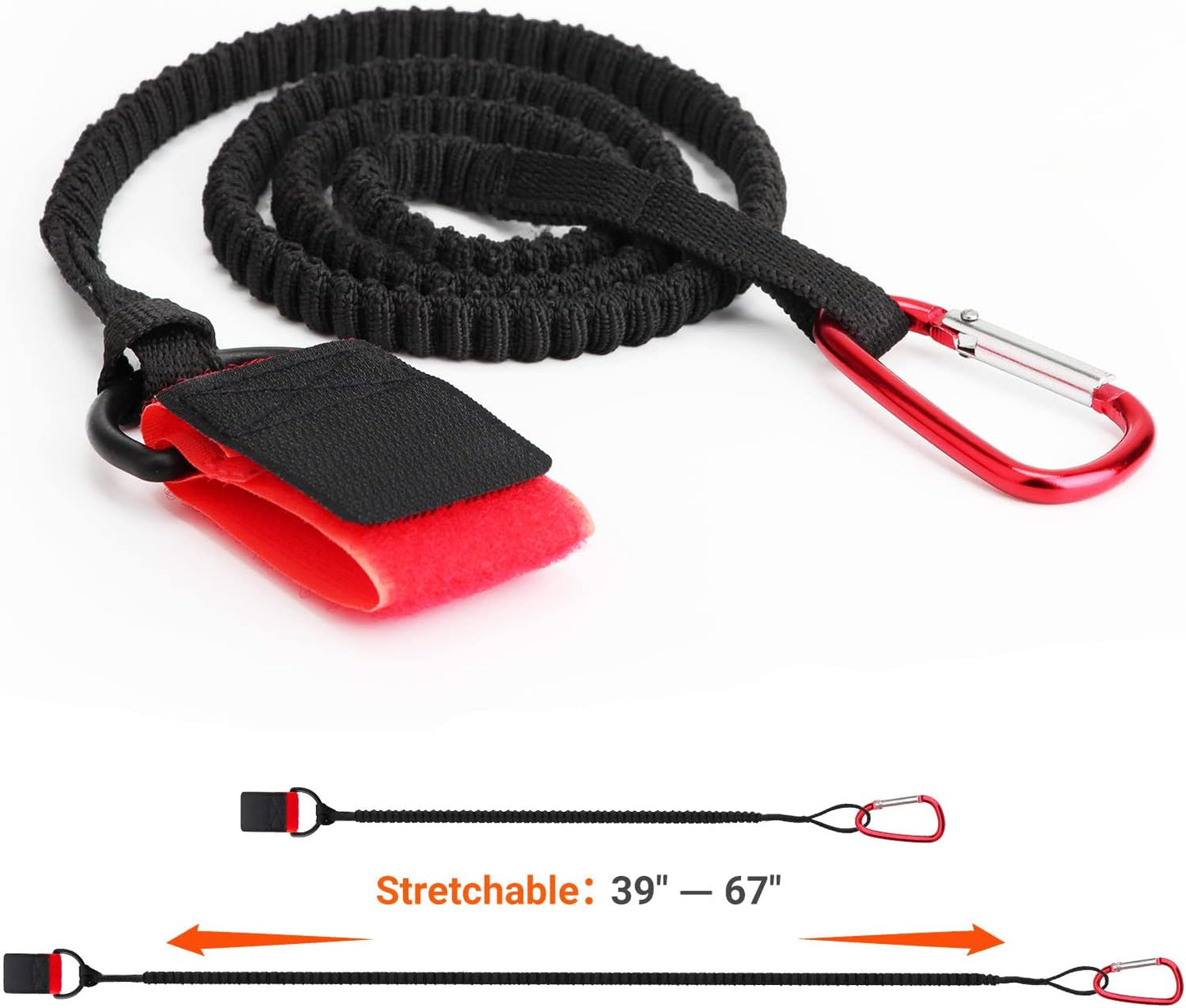 Skiennix Paddle Leash - Innovative Gel Grip Rod Holder for Kayaking & Canoeing | Durable Bungee Design