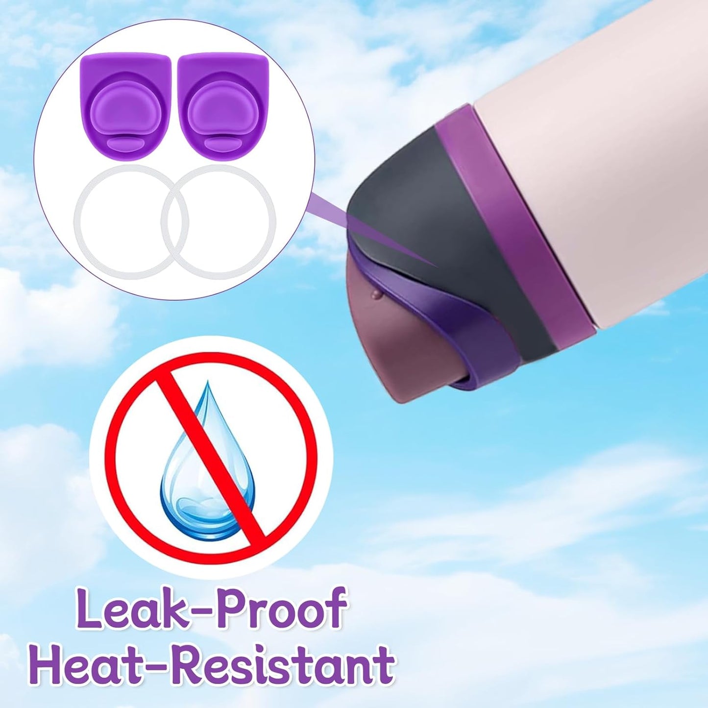 Owala | Replacement Lid Rubber Seal Stopper & O-Ring Gasket | Compatible with 24/32 oz Water Bottles