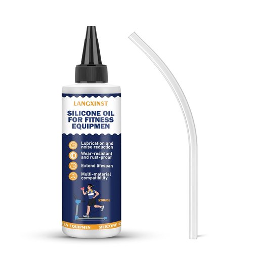200ml Skiennix Treadmill Belt Lubricant - High-Temperature Resistant Silicone Formula Reduces Friction & Noise