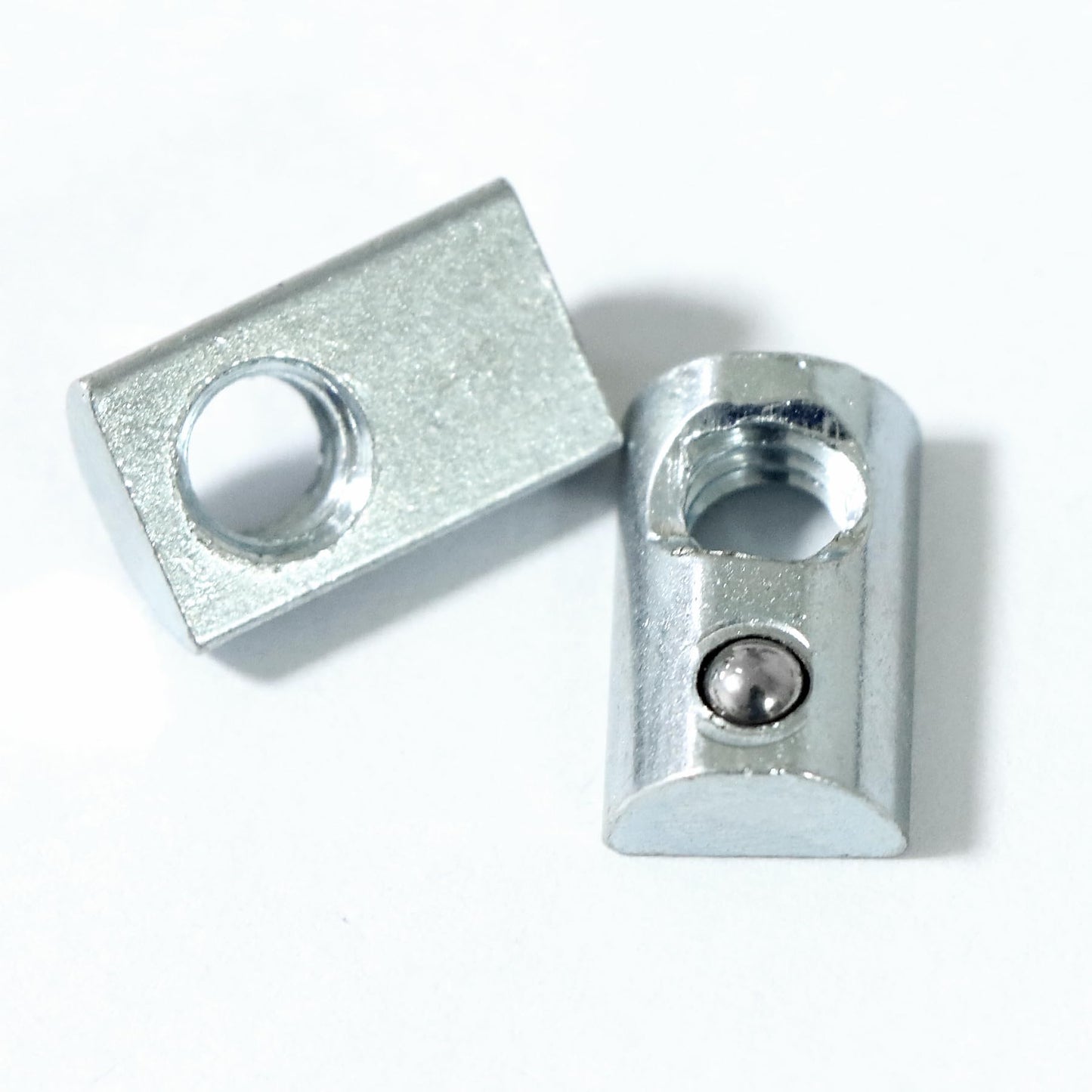 Abeicy 5/16”-18 Threaded Steel Roll in T-Nut with Ball Spring, T-Slot Nuts Accessory Hardwares for 15 or 40 Series Aluminum Extrusion Profiles Rail, 20 Packs