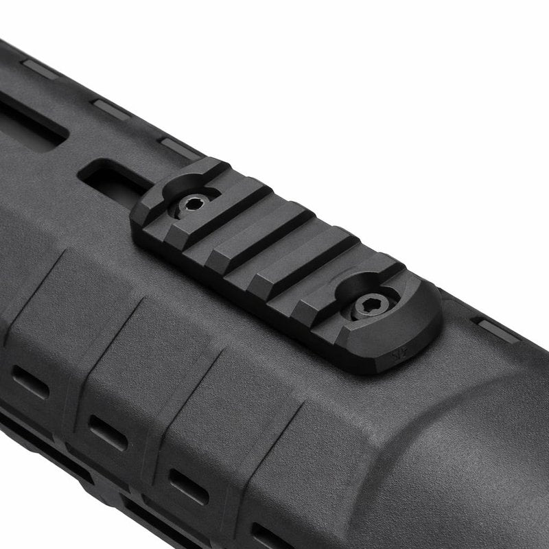 Gotical 5 Slots Polymer Rail Section for M Lok Handguard Three Slots Rail Picatinny Rail Set of 2 Pieces Polymer Material Import from Japan (Pack of 4)
