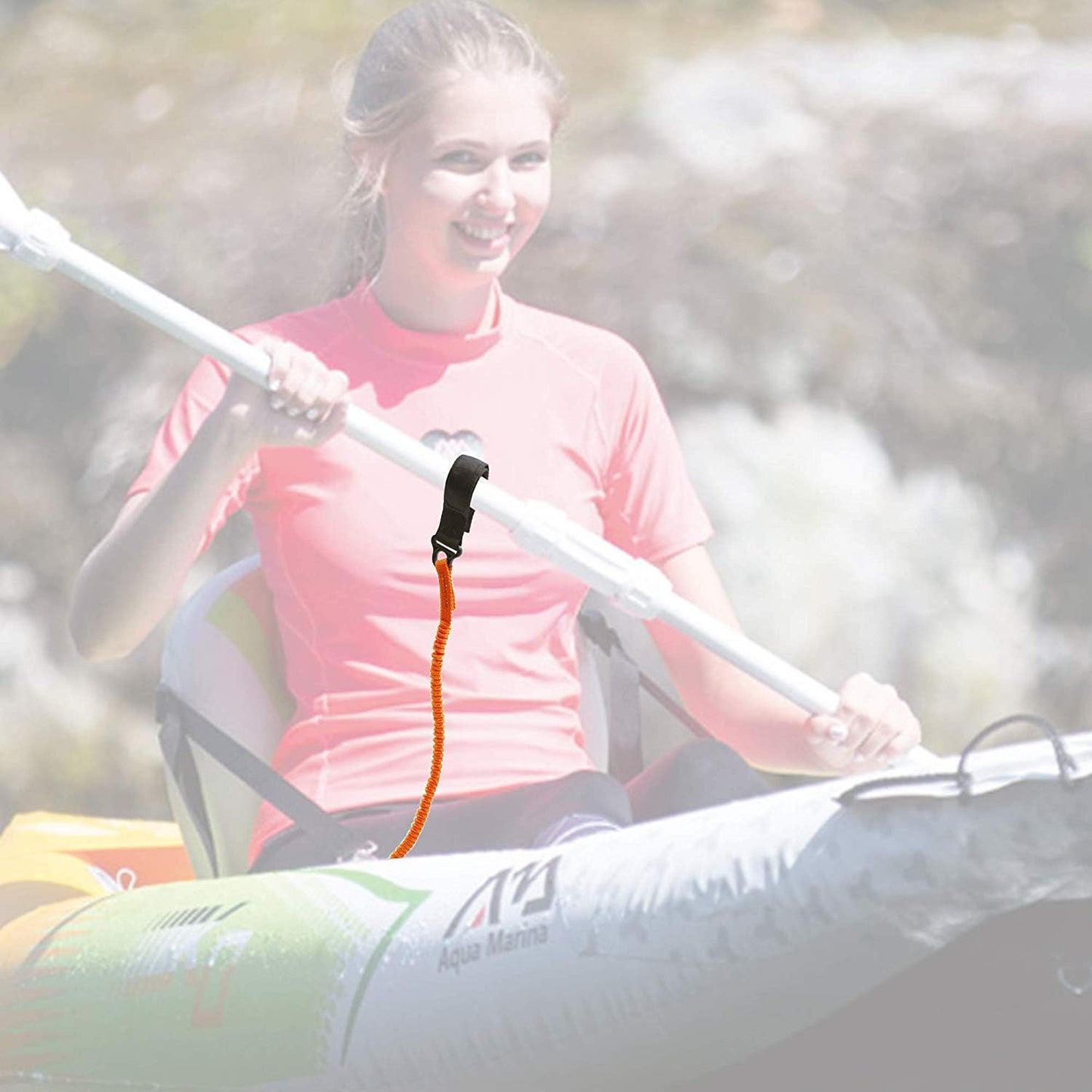 YYST Paddle Leash | Durable Orange Paddle Holder Tool Lanyard - No Paddle Included