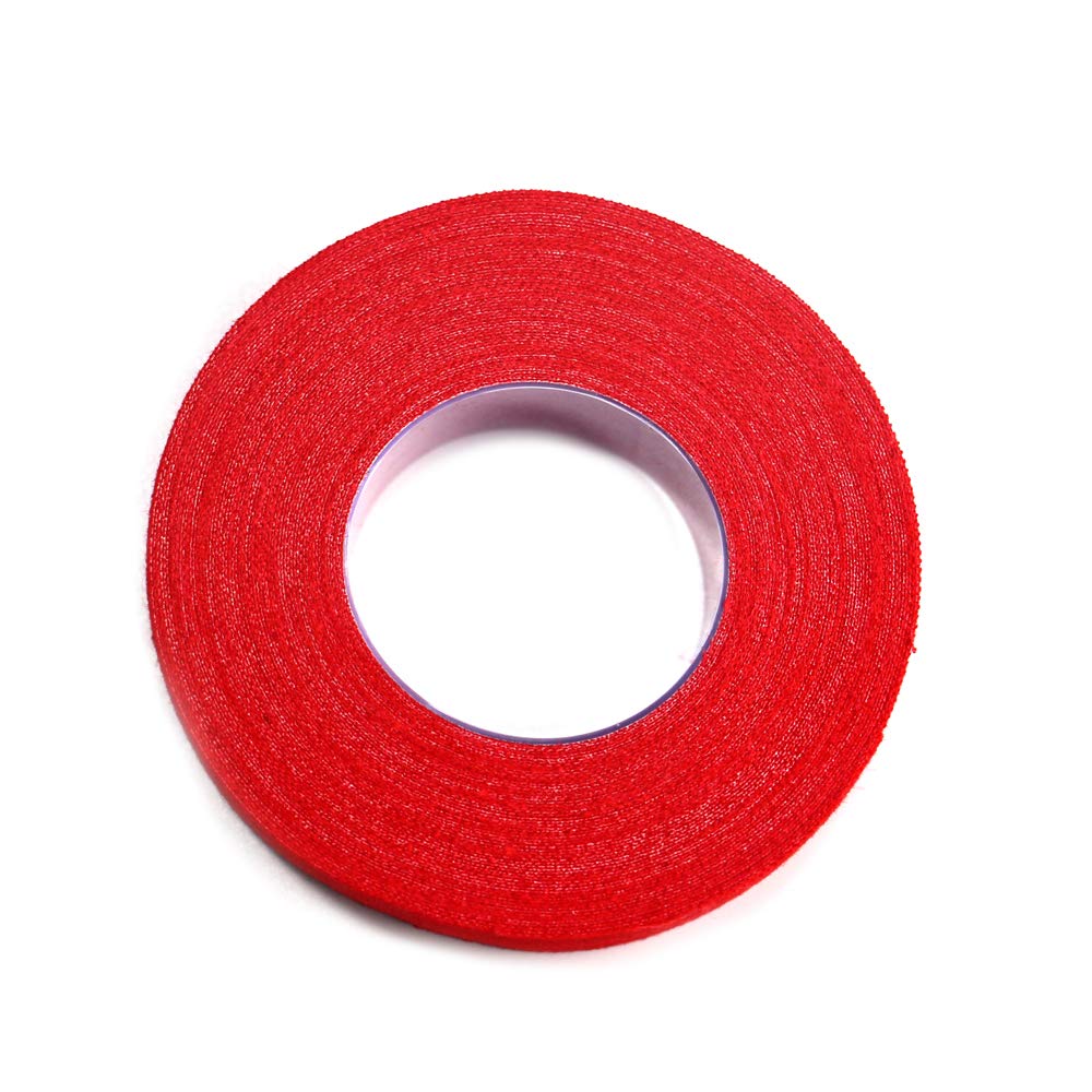 LEONARK Fencing Foil Blade Protective Tape - Red 10M (32.8ft) Durable Fabric Tape for Foil Sword Maintenance, 2cm (0.8in) Width, 7.5cm (3in) Roll Diameter - 1 Pack