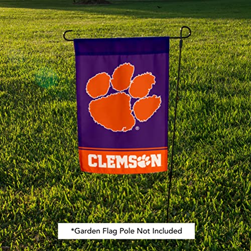 Clemson University Garden Flag - 12x18 in Double-Sided Design A