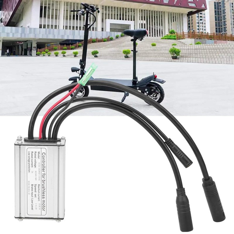 MUNEFE Ebike Controller, Brushless Motor Controller, Controller Brushless Waterproof Adapter for E Bike Electric Scooter 36V 48V Motor