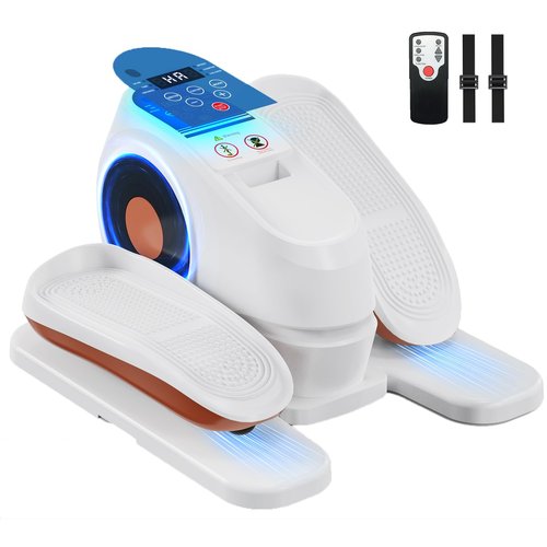 Under Desk Elliptical Machine with Remote Control, 16 Adjustable Speed Electric Exerciser Pro As Seen On TV for Senior, Portable Quiet Seated Pedal Exerciser