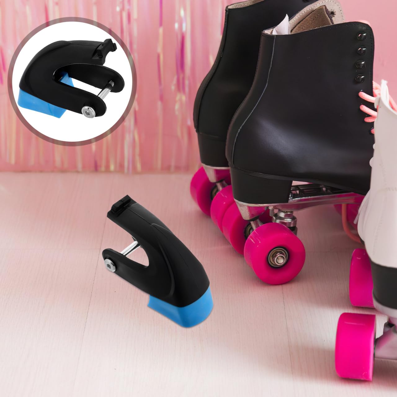 UPKOCH Roller Skate Brake Pads Replacement for Kids Inline Skates Non-Slip Safety Brake Block Stoppers Durable Skate Accessories 3.74X3.14X1.57In