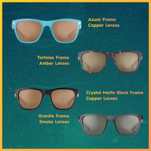 Flying Fisherman Fowey Polarized Sunglasses for Men, Women, Fishing, Boating, Outdoor Sports, 100% UV Protection