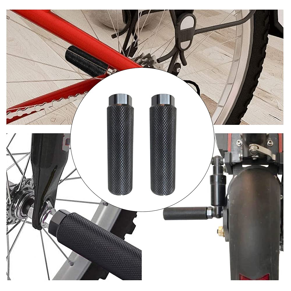 OHAOLYLE 2 Pcs BMX Pegs,Aluminum Alloy Bike Pegs,Anti-Slip Rear Feet Pedals