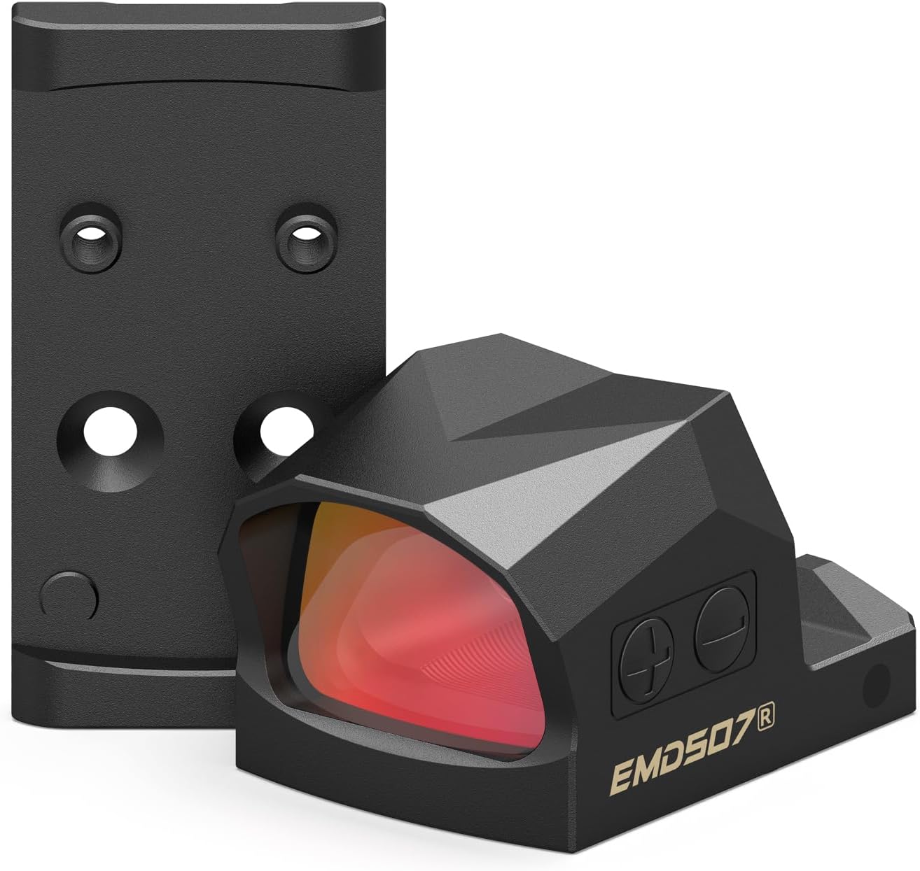 VOTATU EMD507-R Reflex Sight - Multi-Reticle Red Dot with 3 MOA Dot & 54 MOA Circle | Includes MOS Adapter & Picatinny Mount