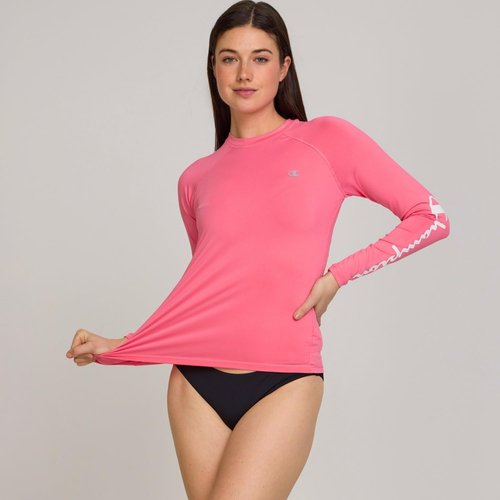 Champion Women's Rash Guard - Long Sleeve Swim Shirt with UPF 50+ UV Protection