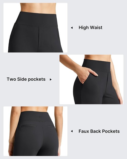 G4Free Women's Bermuda Shorts - Knee-Length Athletic Shorts with Pockets | Casual Comfort