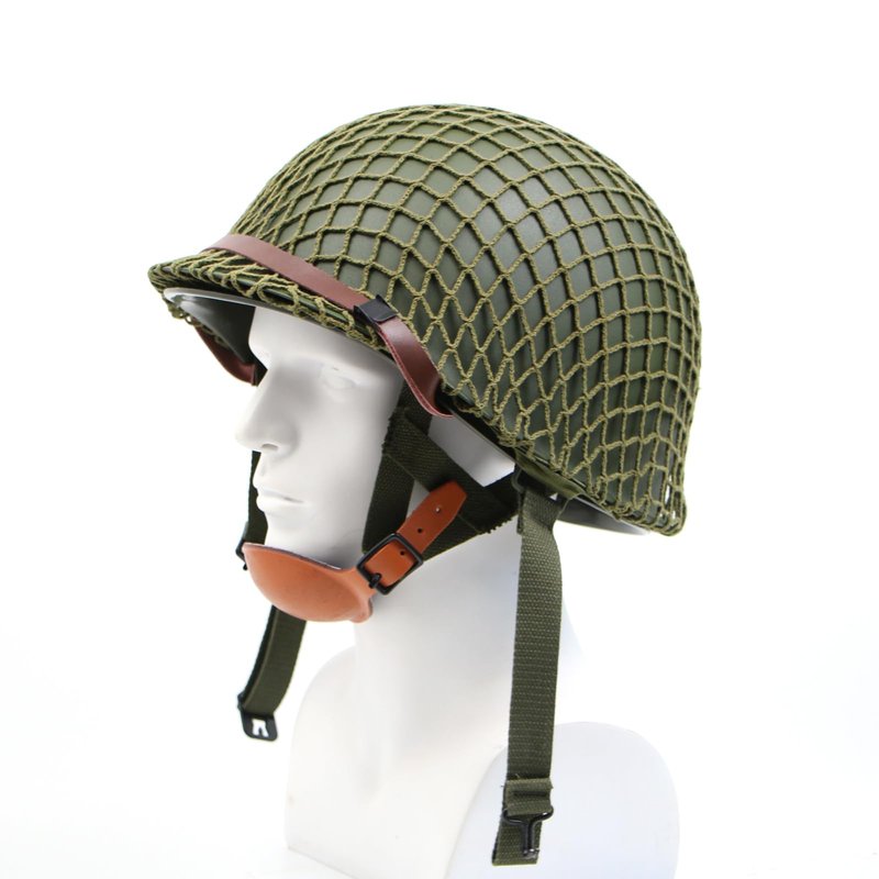 Airborne WW2 US M1C Helmet with Cover 506th Parachute Jump Version