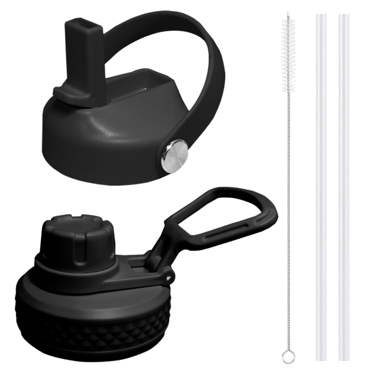 SENDESTAR Straw Lid for Hydroflask Wide Mouth Water Bottle with 12,16,18,20,24,32,40,64 oz, Auto Flip Straw Top Cap fit Most Wide Mouth Bottles, Sports Cap Water Bottle Accessories Top Replacement