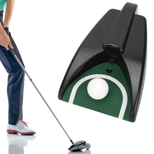 Kodrily Ball Return Putting Machine, Cup with Automatic Ball Return, Plastic Automatic Putting Cup Return Machine, Putting Ball Returner for Indoor Outdoor Garden Lawn Practice