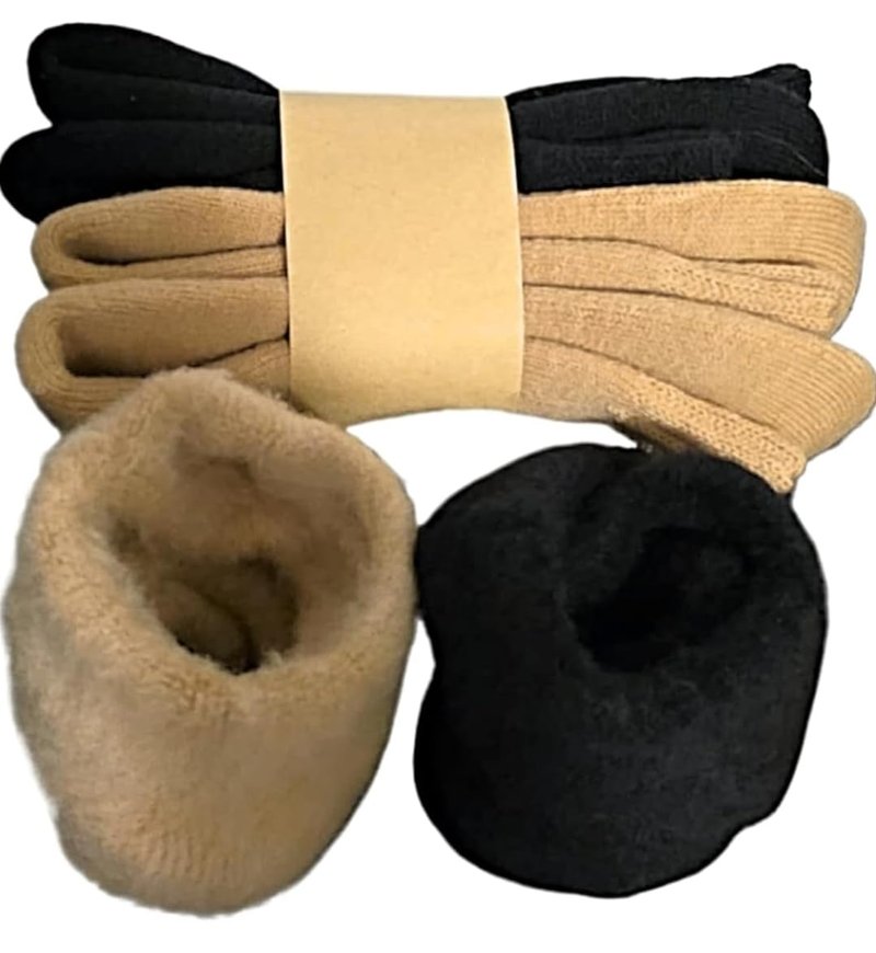 Alpaca Wool Thermal Socks – 2 Pairs (Unisex, Size 6–8)
