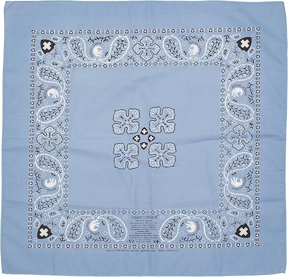 Insect Repellent Bandana - Light Blue - 1 Count