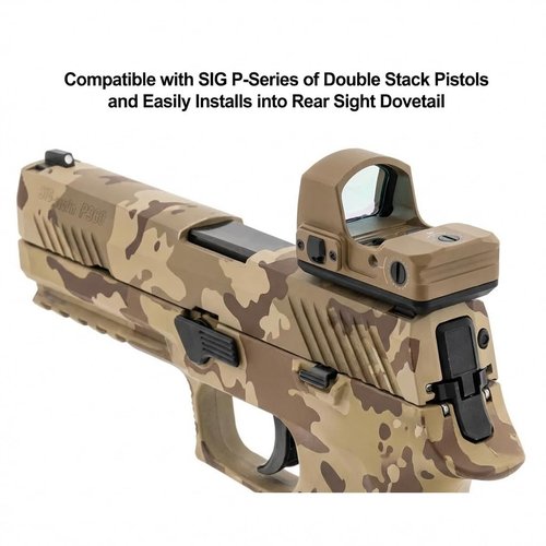 Gotical Super Slim Mounting Plate Red Dot Adapter for S I G P-320 Rear Sight