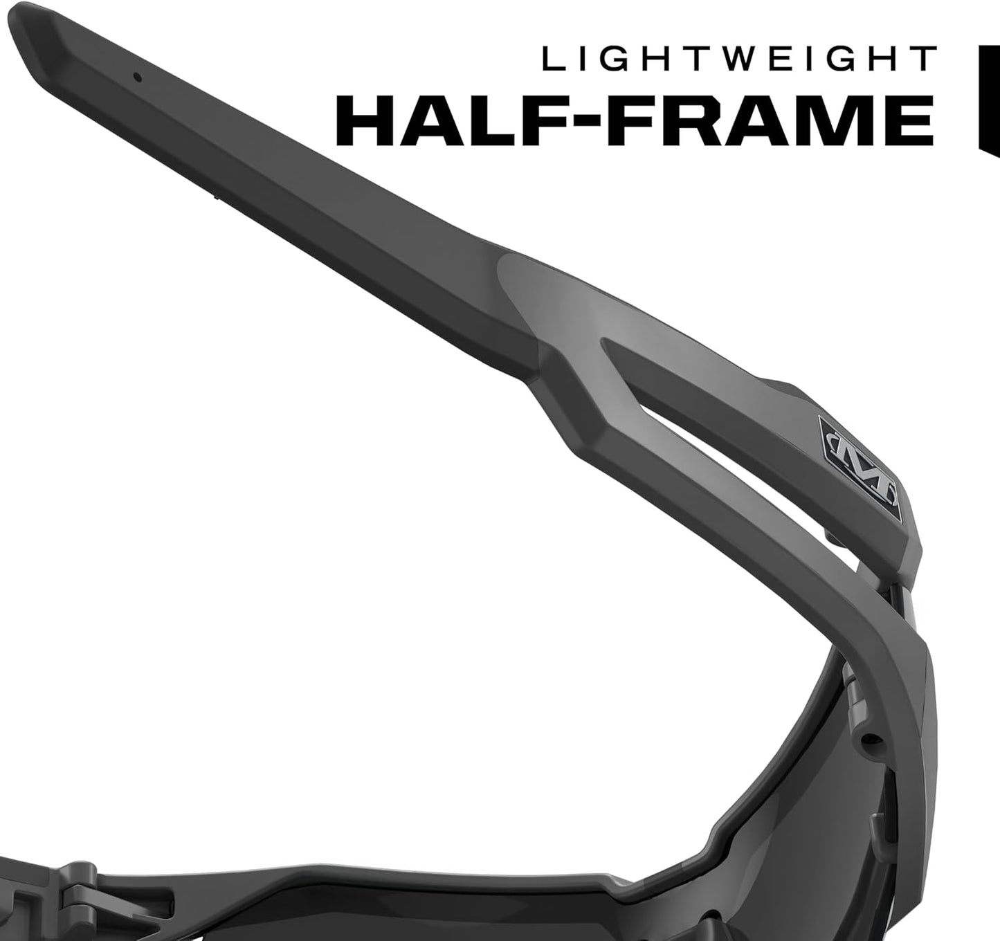 Mechanix Wear Vision Type-V Safety Glasses - Anti-Fog, Scratch Resistant, Lightweight Half Framed Eyewear (Smoke Lens)