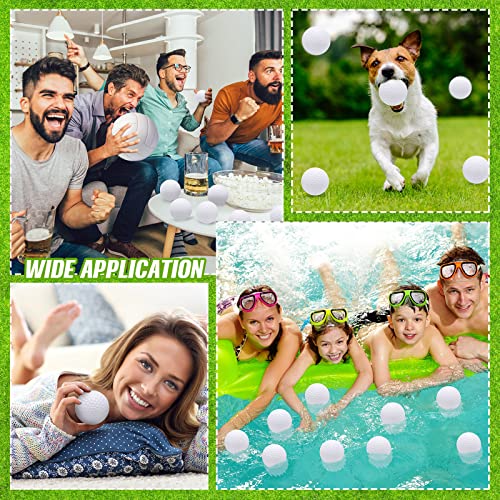 Libima 20-Pack Foam Stress Golf Balls 2.48 Inch White + Drawstring Bag - 6.3 cm