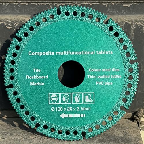 5 PCS 4 Inch Indestructible Disc for Grinder, Angle Grinder Cutting Disc, Composite Multifunctional Cutting Disc, Apply to Multifunctional Cutting Blade for Various Materials, Green
