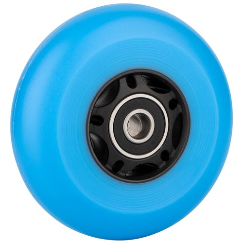 AOWESM Inline Skate Wheels 80mm 76mm 72mm 85a Outdoor Indoor Black Blue Red Roller Hockey Blades Replacement Wheels w/Bearings ABEC-9 and Floating Spacers (8-Pack) (Blue, 80mm)