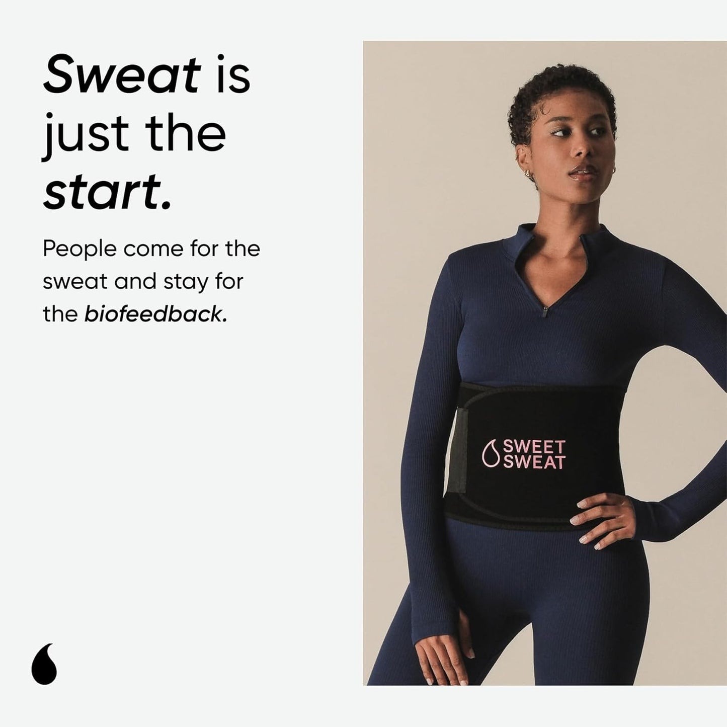Sports Research Sweet Sweat Waist Trimmer - Premium Sweat Enhancing Fitness Band for All Sizes