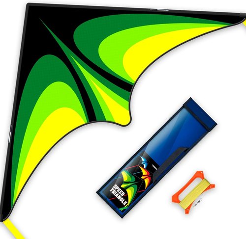 Delta Kite Set - Easy Launch for Kids & Adults | Perfect for Beach & Park Fun (Speed Triangle - G, 1)