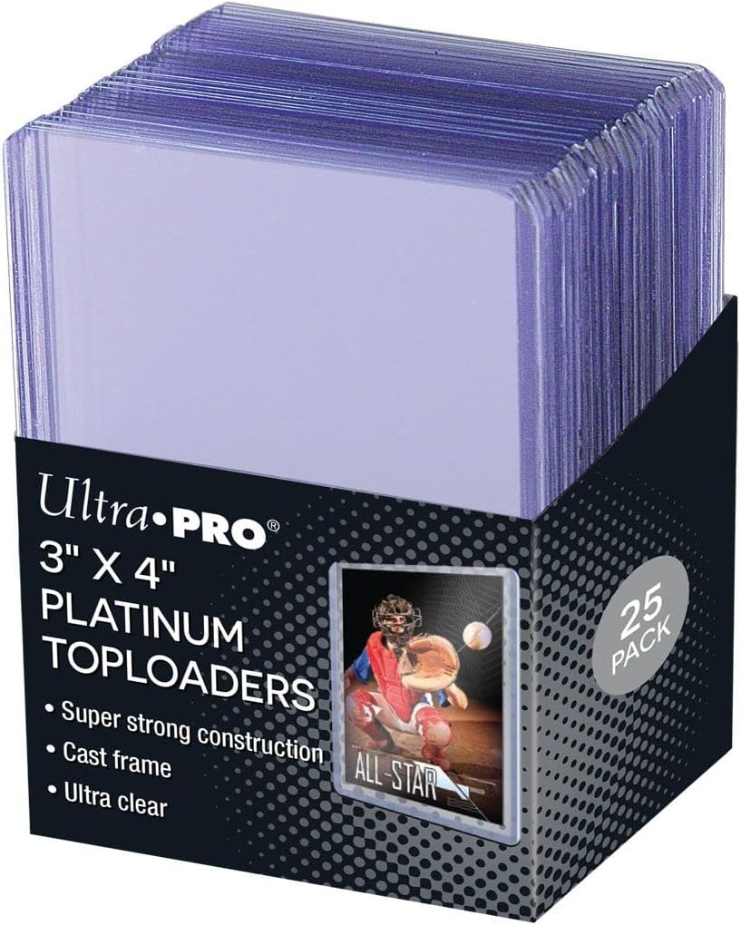 Ultra Clear Platinum Toploaders by [Brand Name] - 3" x 4" | Pack of 25 for Optimal Protection