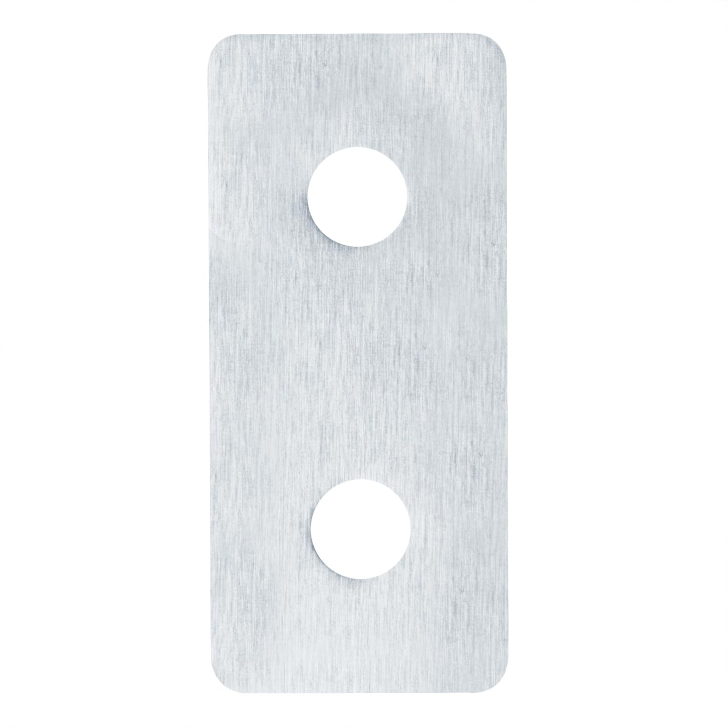 12 Pcs Flat Joining Plates for 2020 T-Slot Aluminum Profile, 2 Hole Straight Plate