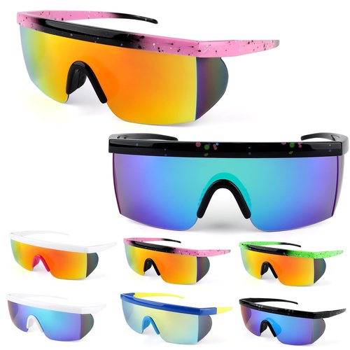 6 Pairs Polarized Sports Sunglasses for Men Women,UV400 Protection Outdoor Running, Cycling,Driving Glasses with Nose Pad for Golf,Motorcycle,Baseball