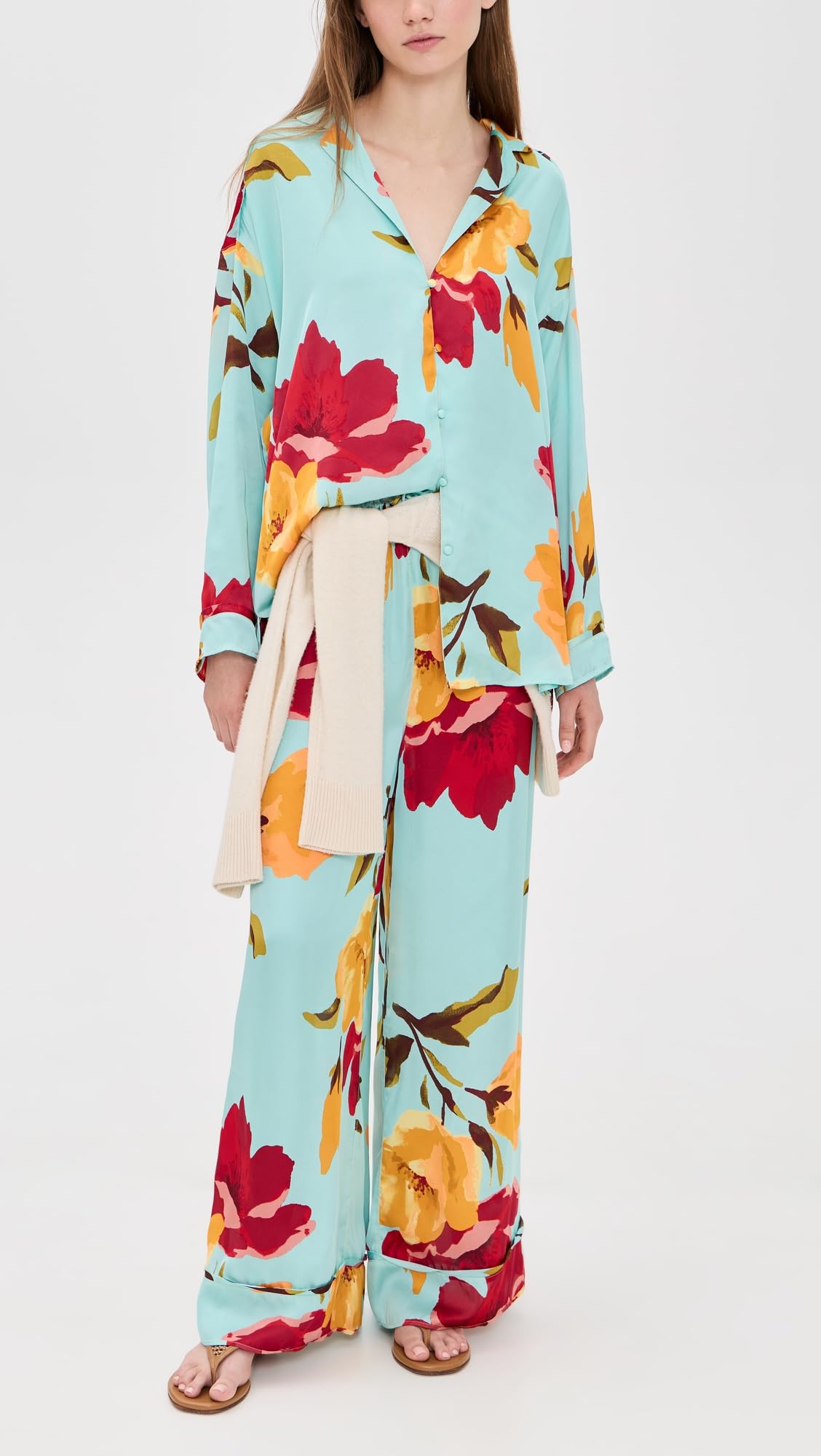 Free People Women's Dreamy Days Pajama Set, Bloomrush Print, XS