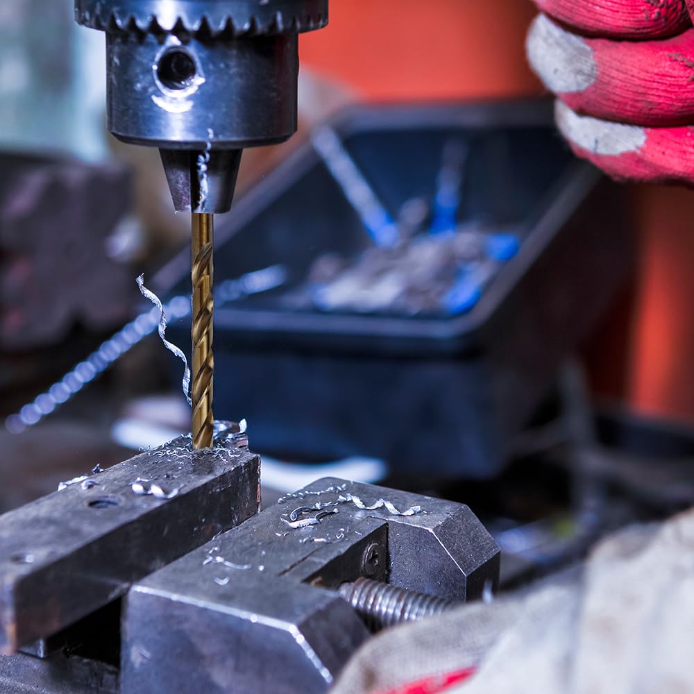 12pcs 5/32" Cobalt Drill Bits, M35 Jobber Drill Bits for Metal, Stainless Steel, Cast Iron, Wood, Plastic, Fully Ground from Pro Edge Technology