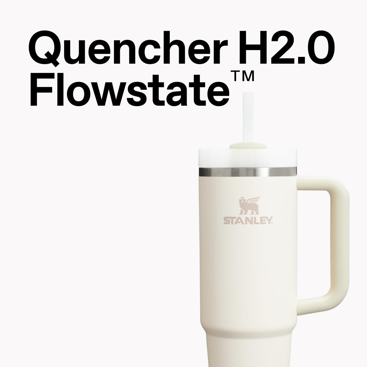 STANLEY Quencher H2.0 Tumbler with Handle and Straw 40 oz | Flowstate 3-Position Lid | Cup Holder Compatible for Travel | Insulated Stainless Steel Cup | BPA-Free | Peony