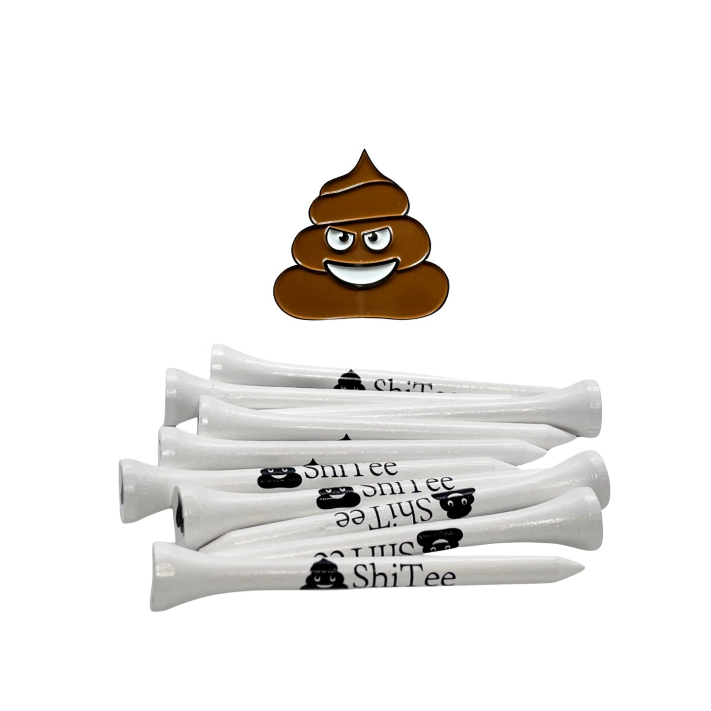 Poopy Golf Tees and Poopy Ball Marker