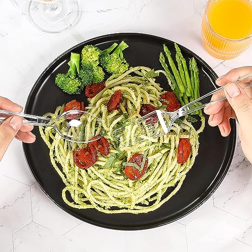 VITEVER 400 Count Heavy Duty Clear Plastic Forks and Spoons Set Bulk - Disposable Cutlery for Parties