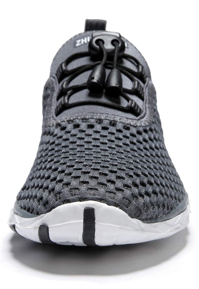 Zhuanglin Women's Quick Drying Aqua Water Shoes,Darkgrey,8 B(M) US
