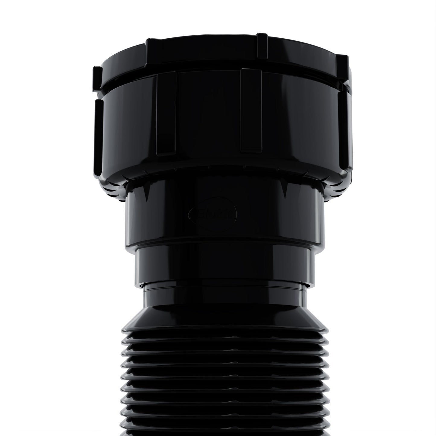 Flexible P-Trap for 1-1/2" Drain Pipes (Black - 39 Inch Length) with Adjustable Connections for Kitchen Sinks and Shampoo Bowls, Compatible with Various Sink Configurations